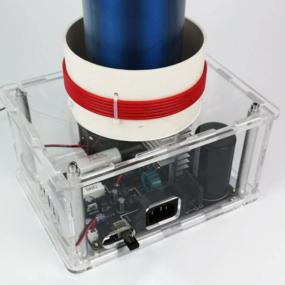 

Musical Solid-State Tesla Coil Artificial Lightning Storm Maker With 30cm Arc And 24V Power Supply For Children Toys - US Plug