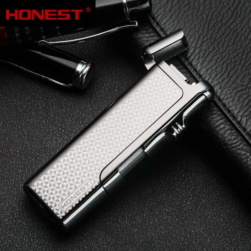 Честный газовая светильник и тонкий тонкого металла прямые прикуривателя er от