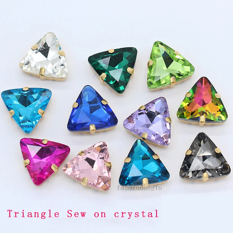 Все размеры пришить участка золото коготь настройки Стразы с украшением в виде