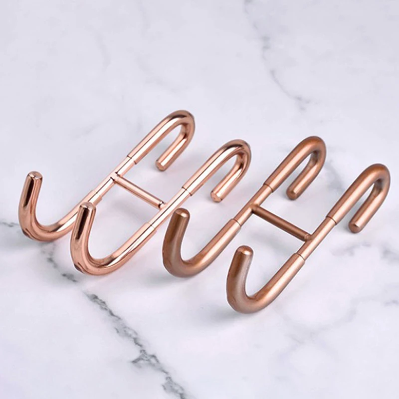 

2 упаковки, крючки для стеклянной двери душа, позолоченные, из нержавеющей стали 304