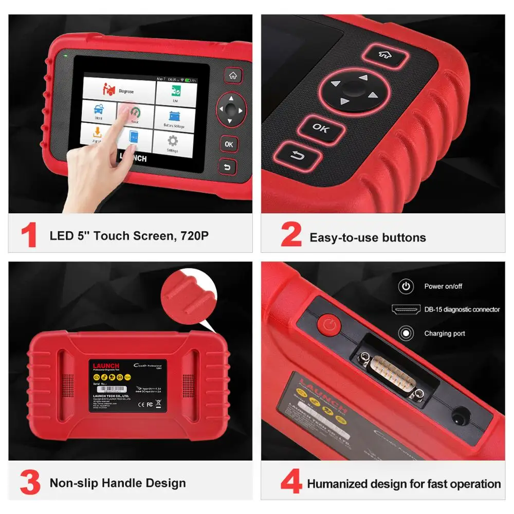 Диагностический сканер LAUNCH X431 CRP129X OBD2 Автомобильный OBDII прибор для диагностики