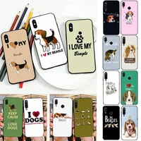 i love my beagle dogs phone case for redmi note 8pro 8t 6pro 6a 9 redmi 8 7 7a note 5 5a note 7 case fundas capa back cover