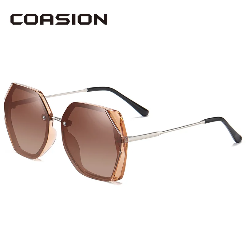 COASION квадратные поляризационные солнцезащитные очки женские роскошные