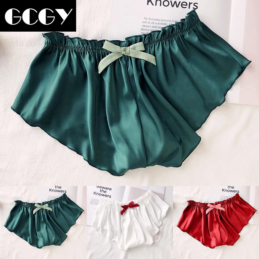 GCGY шелковые атласные сексуальные цветочные кружевные пижамы нижнее белье