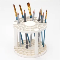 creative 49 holes pen rack detachable oil watercolor painting brush holder acrylic display art supplies office desk organizer