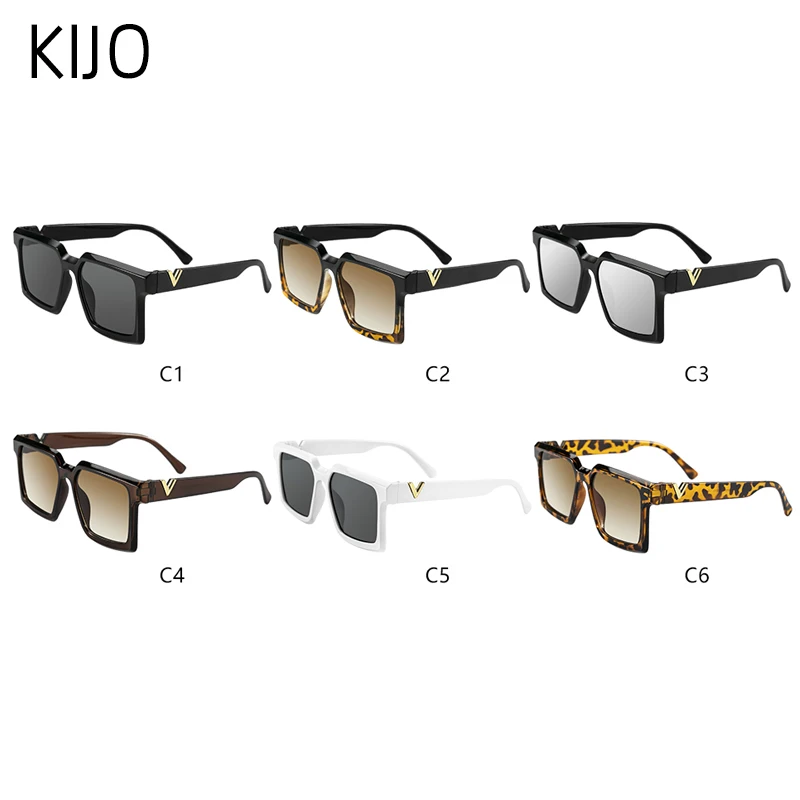 

2020 new fashion super large square sunglasses ladies classic extravagant luxury designer sunglasses men retro sunglasses UV400