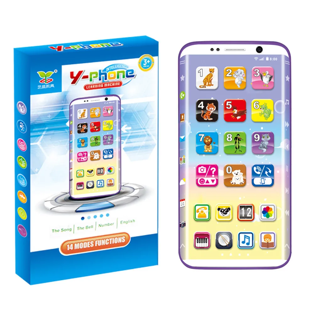 

Kids Smart Charging Phone Toy Music Sound Light Simulation Mobile Children Creativity Early Educational Toy Gift For Children