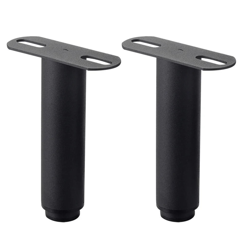 

2pcs Furniture Support Leg Adjustable Support Stand Bed Leg Support (Black)
