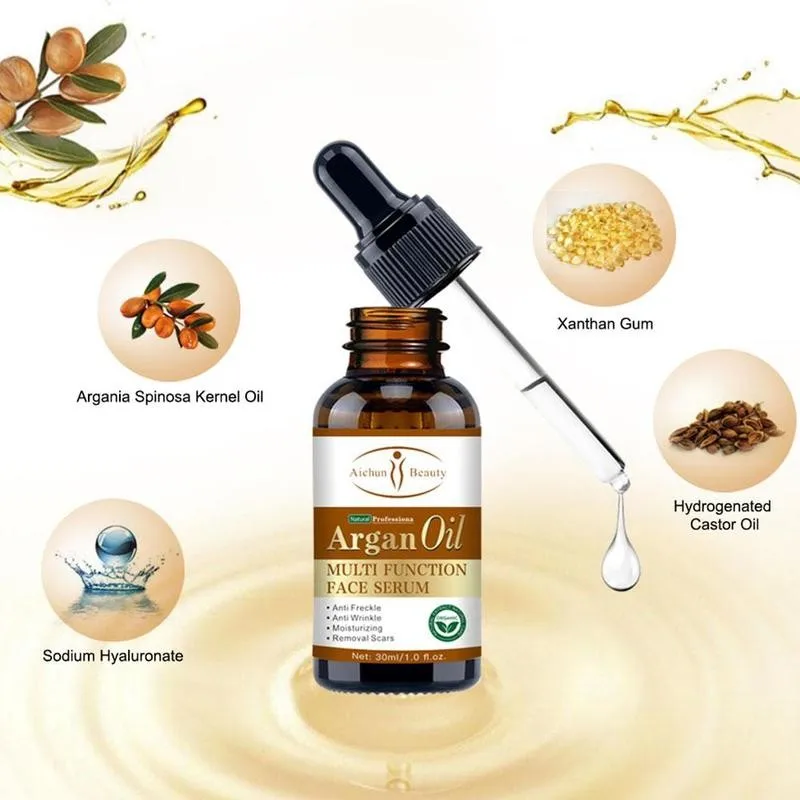 

30ml Argan Oil & Tea Tree Essential Oil Fade Acne Marks Shrink Pores Repair Moisturizing Massage Oil Moisturizing Skin Care