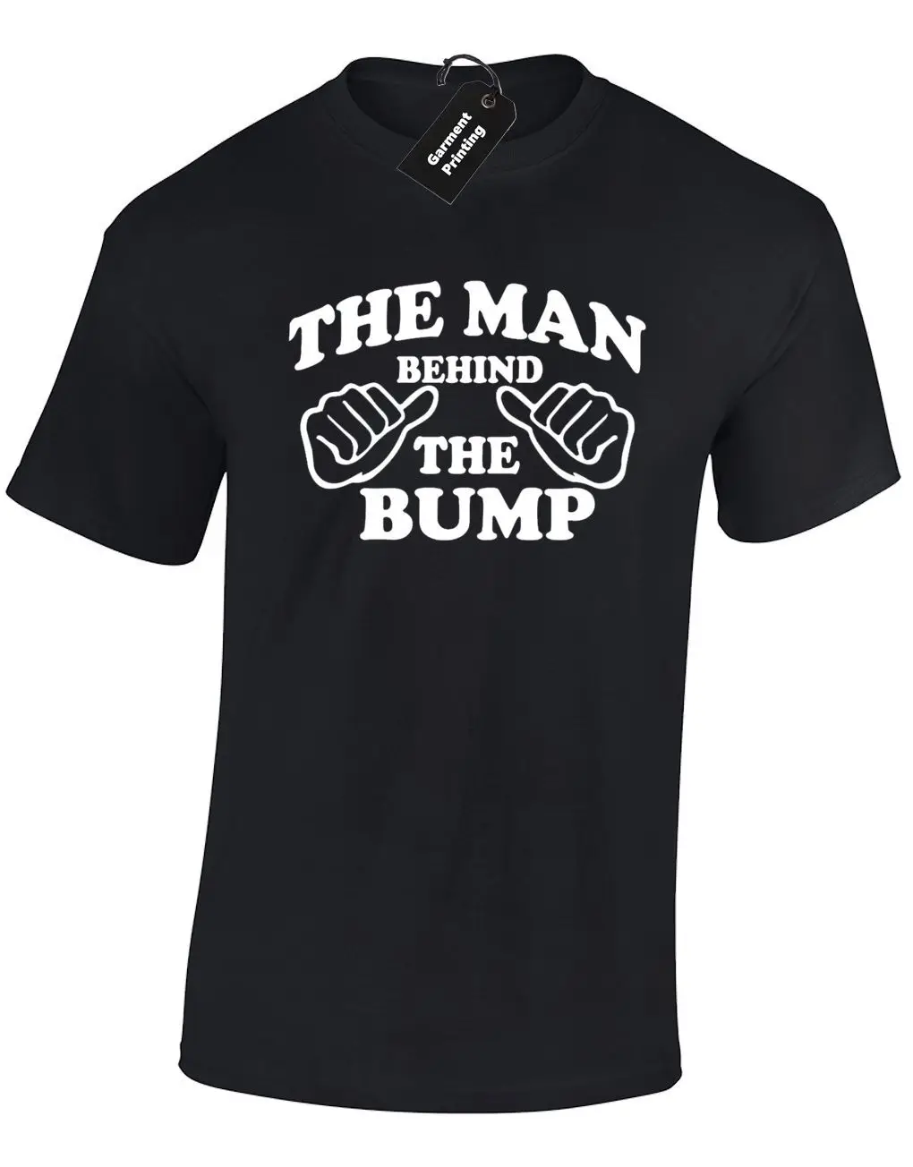 Мужская футболка с надписью THE MAN BEHIND BUMP Забавный новый подарок для папы топ