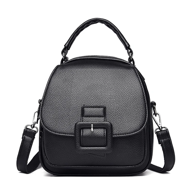 

Женский маленький однотонный рюкзак из ПУ кожи, модный дизайнерский Повседневный Рюкзак, Женские Простые дорожные рюкзаки, Студенческая школьная сумка