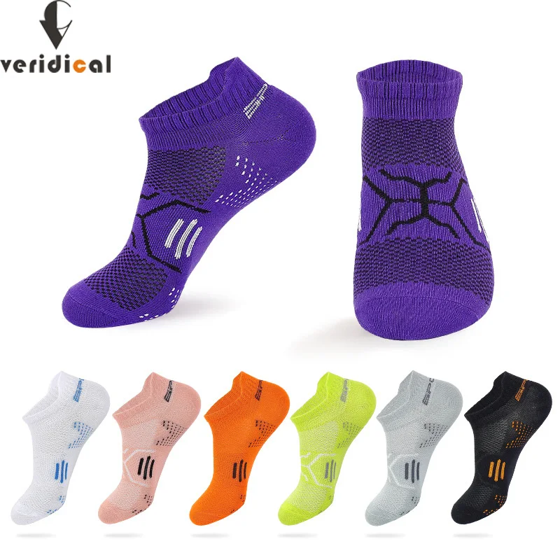 Summer Athletic Sport Ankle No Show Socks Men Cotton Bright Color Mesh Breathable,Deodorant,Invisible Outdoor Travel Socks