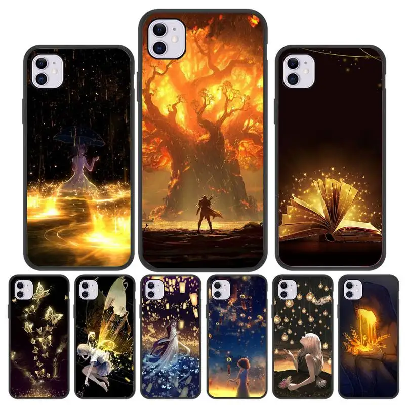 

Glitter golden Phone Case For Iphone 5 SE 2020 6 6s 7 8 plus X Xr XS 11 12 Mini Pro Max Fundas Cover