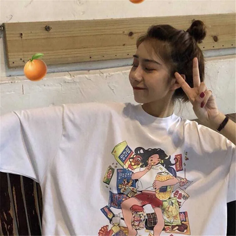 NiceMix, осенняя Женская одежда, корейский Ulzzang, Harajuku, футболка с забавным принтом, поддельные две футболки с длинным рукавом, женские свободные футболки