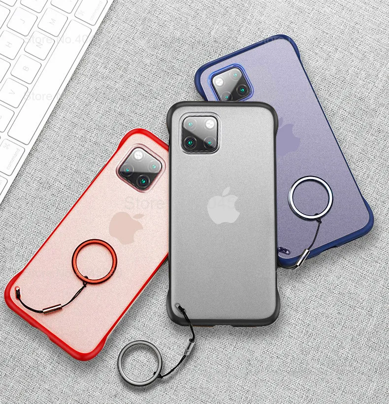 Чехол для iPhone 11 Pro безрамные прозрачные матовые жесткие чехлы Max чехол X XR XS 11pro Etui