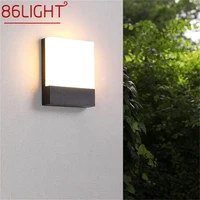86light outdoor wall light fixture contemporary waterproof led patio lamp for home porch balcony villa