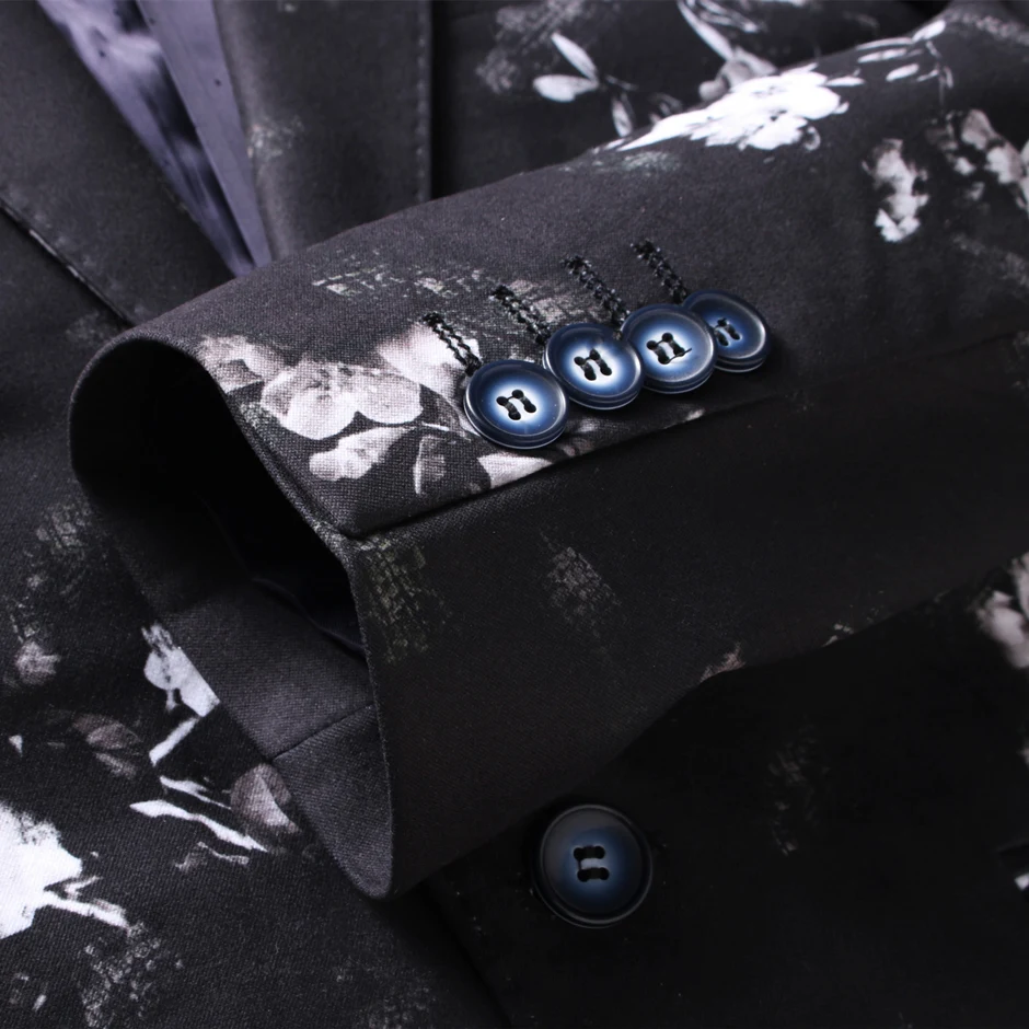 

Rsfocus Floral Print Blazer Men 2020 Stylish Stage Party Prom Blazer For Men 5XL Slim Fit Mens Blazers Casual Dropshipping XZ014