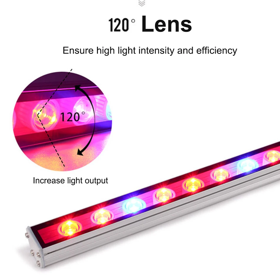Фитолампа светодиодная полного спектра 55/85/115 см