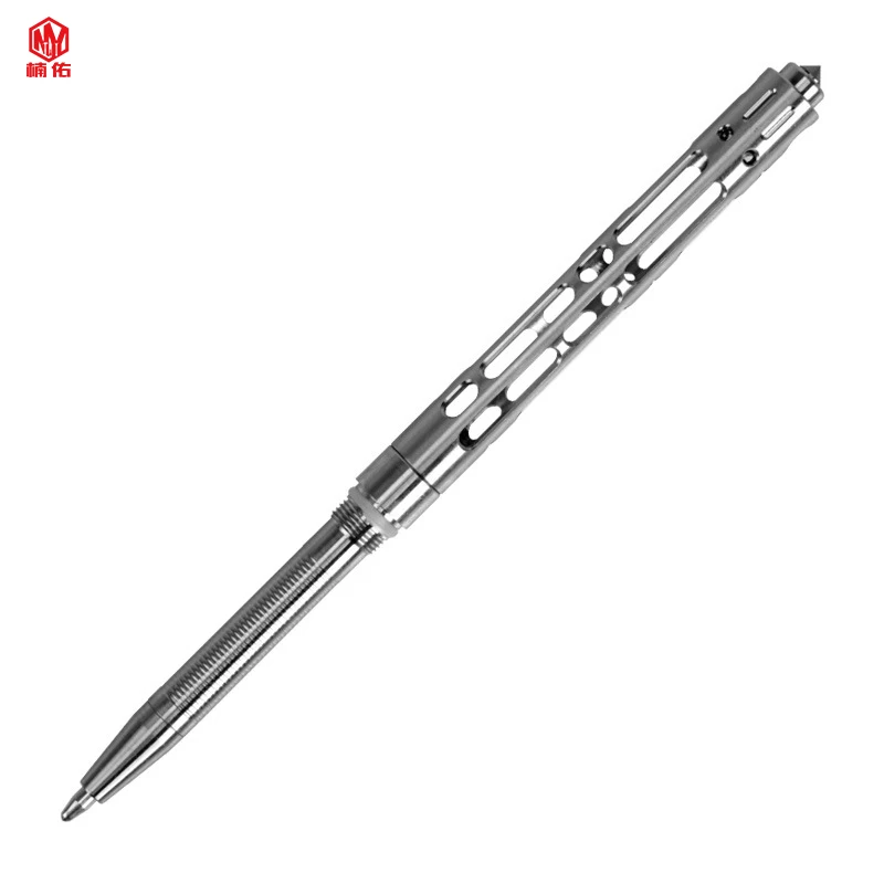 

1PC Titanium Alloy Signature Writing Pen Detachable Segmented Tactical Pen Tungsten Steel Head EDC Broken Window Multi-tool