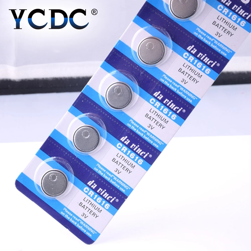 50 шт. CR1616 кнопочный аккумулятор 3 в литиевые батареи CR 1616 BR1616 ECR1616 5021LC для часов