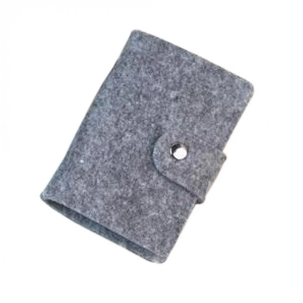 

New Fashion Felt Function 24 Bits Card Case Business Card Holder Men Women Credit Passport Card Bag ID Passport Card Wallet