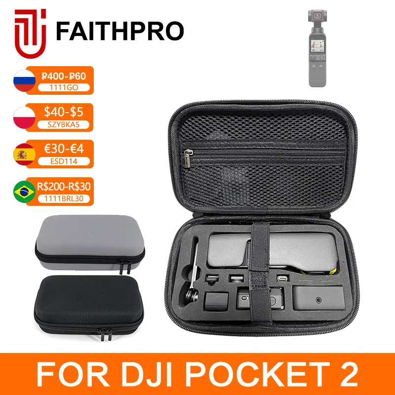 

For DJI OSMO Pocket 2 Handheld Gimbal Portable Storage Bag Shockproof Waterproof Compressive Body Carrying Case Box Accessories