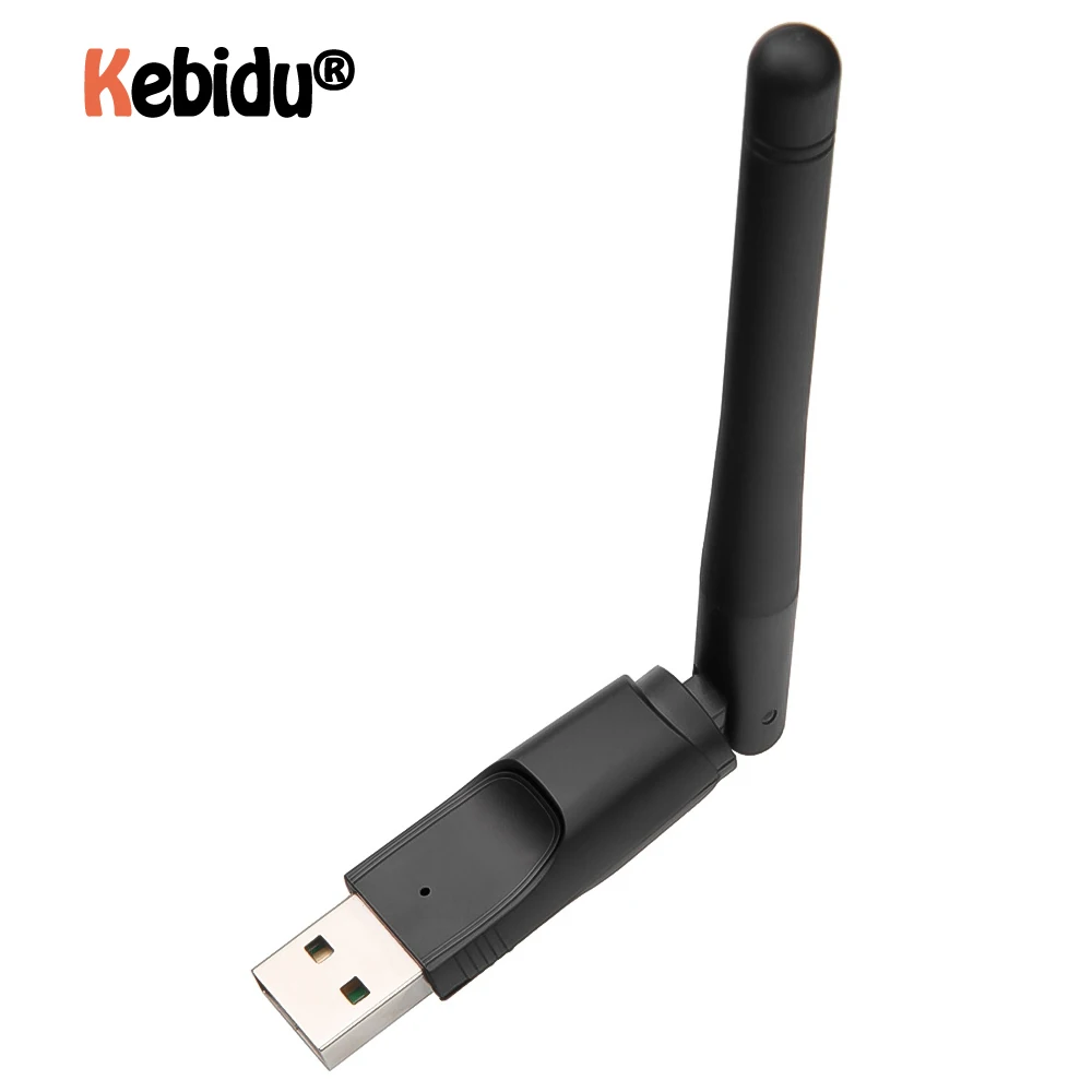 kebidu 150M USB 2.0 WiFi Wireless Network Card with Antenna 802.11 b/g/n LAN Adapter for Laptop PC Mini Wi-fi Dongle | Компьютеры и