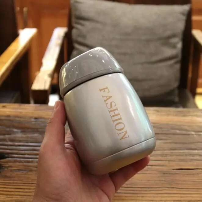 Новый дизайн двойные стенки термосы из нержавеющей стали 260 мл термос чашка для