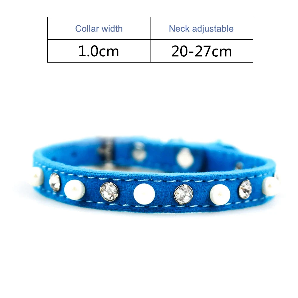 blue-jw0002 Ошейник для кошек с колокольчиком, ошейник для кошек, котенок, щенок, поводок, ошейники для кошек, собак, чихуахуа, ошейники для кошек, поводок, поводок для домашних животных - Цвет: blue-jw0002