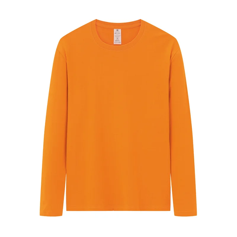 

Round neck cotton t-shirt cotton printing long sleeves PD11