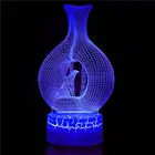 Ночник 3D с подсветкой, лампа в виде бокала для вина с подключением по Usb, в абстрактном скандинавском стиле, в современном стиле, светодиодная Лавовая Лампа, Рождественское украшение, подарок