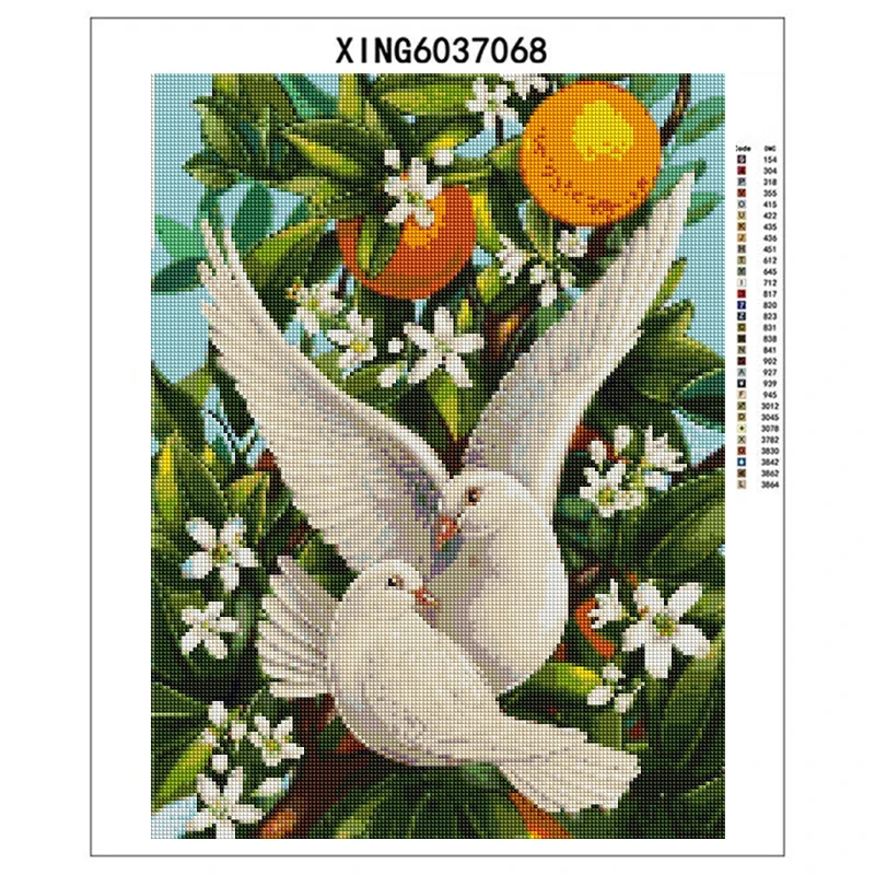 YI с блестящим брильянтовым картина камни в форме ромба голубь Вышивка крестом