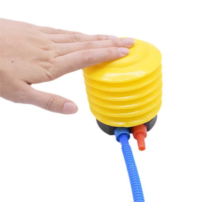 Насос воздушный пластиковый надувной с ножным насосом кольцо-поплавок для