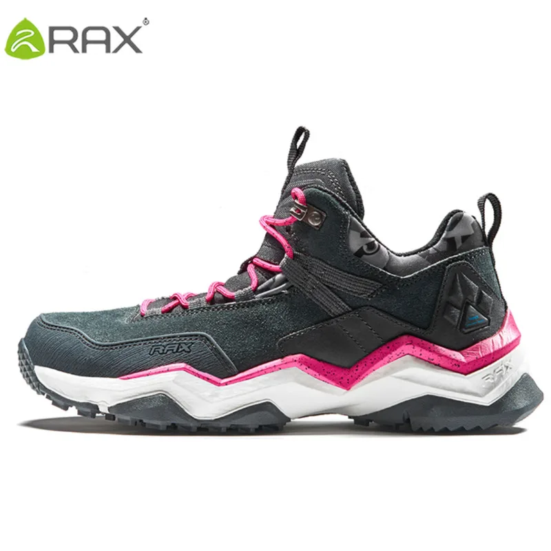

RAX Men's Waterproof Hiking Shoes Outdoor Multi-terrian Mountain Climbing Backpacking Trekking Sneakers Men Lightweight Leather