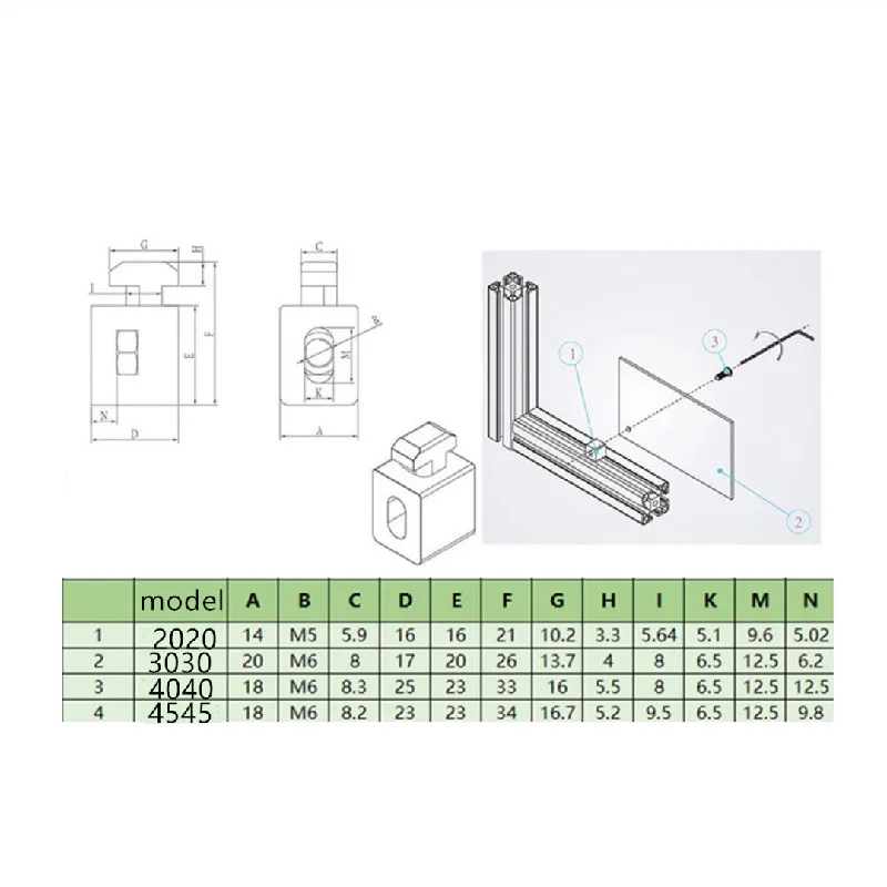 20 шт./10 шт. Алюминиевые блоки для крепления | Обустройство дома