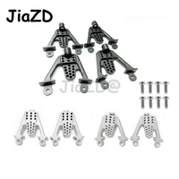 jiazd 4pcs cnc aluminum red frontrear 110 shock absorbers mount for rc crawler car axial scx10 ii upgrade part y09