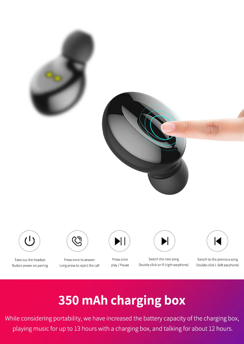 XG12 XG13 XG15 bluetooth-наушники 5,0 TWS наушники-вкладыши IPX5 Водонепроницаемая мини-гарнитура 5D стерео звук СПОРТИВНЫЙ ИГРОВОЙ наушник