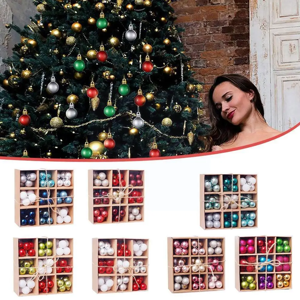

99 шт./3 см, украшение для рождественской елки, разноцветная Рождественская коробка для домашней вечеринки, набор украшений для рождественск...