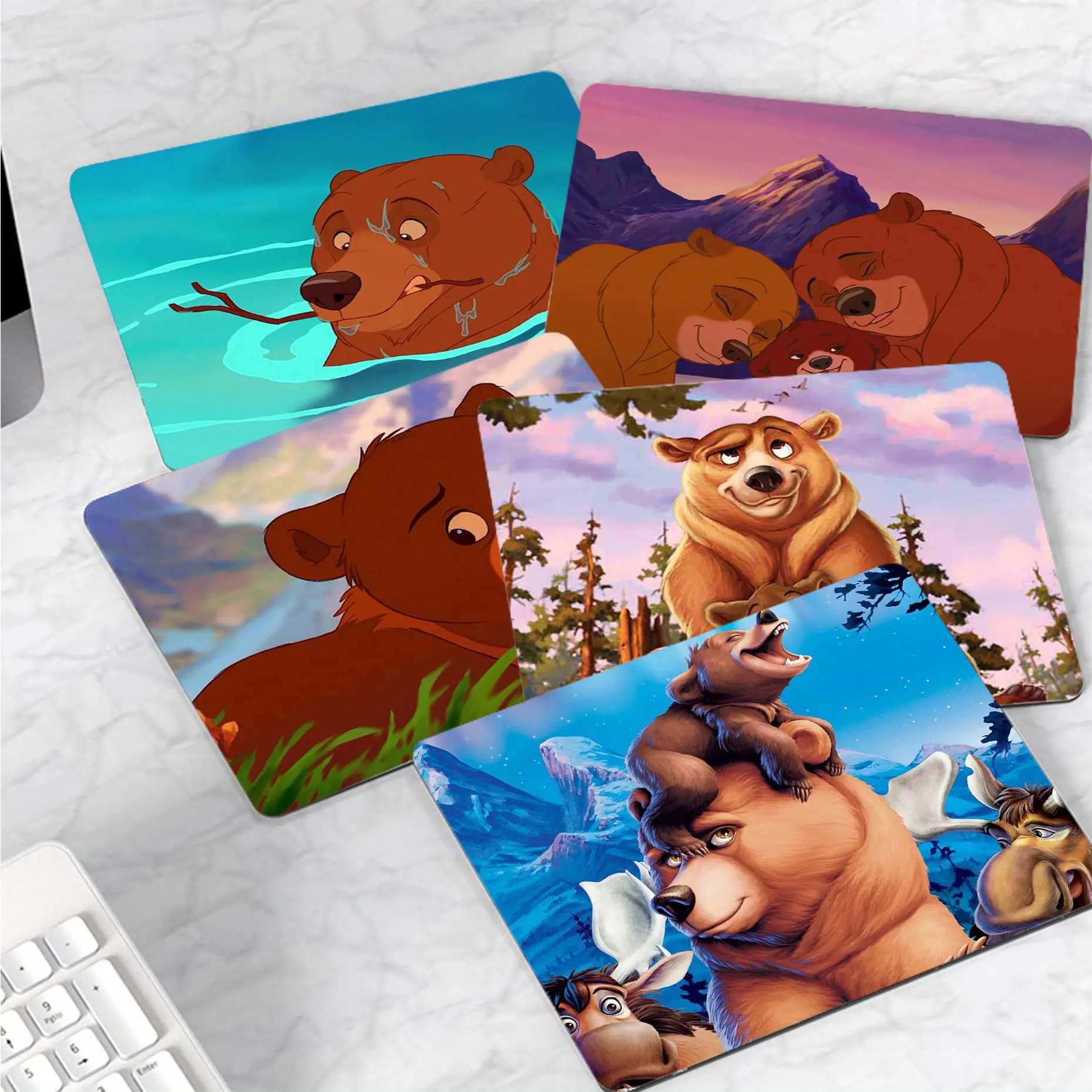 

Disney My Favorite Brother Bear small Mouse pad PC Computer mat Top Selling Wholesale Gaming Pad mouse
