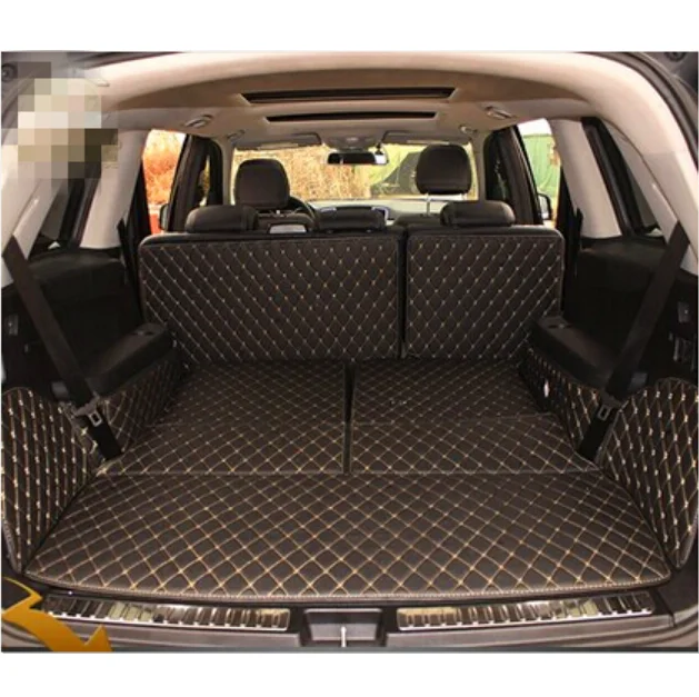 

Высокое качество! Специальные коврики для багажника для Mercedes Benz GL X164 7 мест 2012-2006 водонепроницаемые Ковровые Коврики