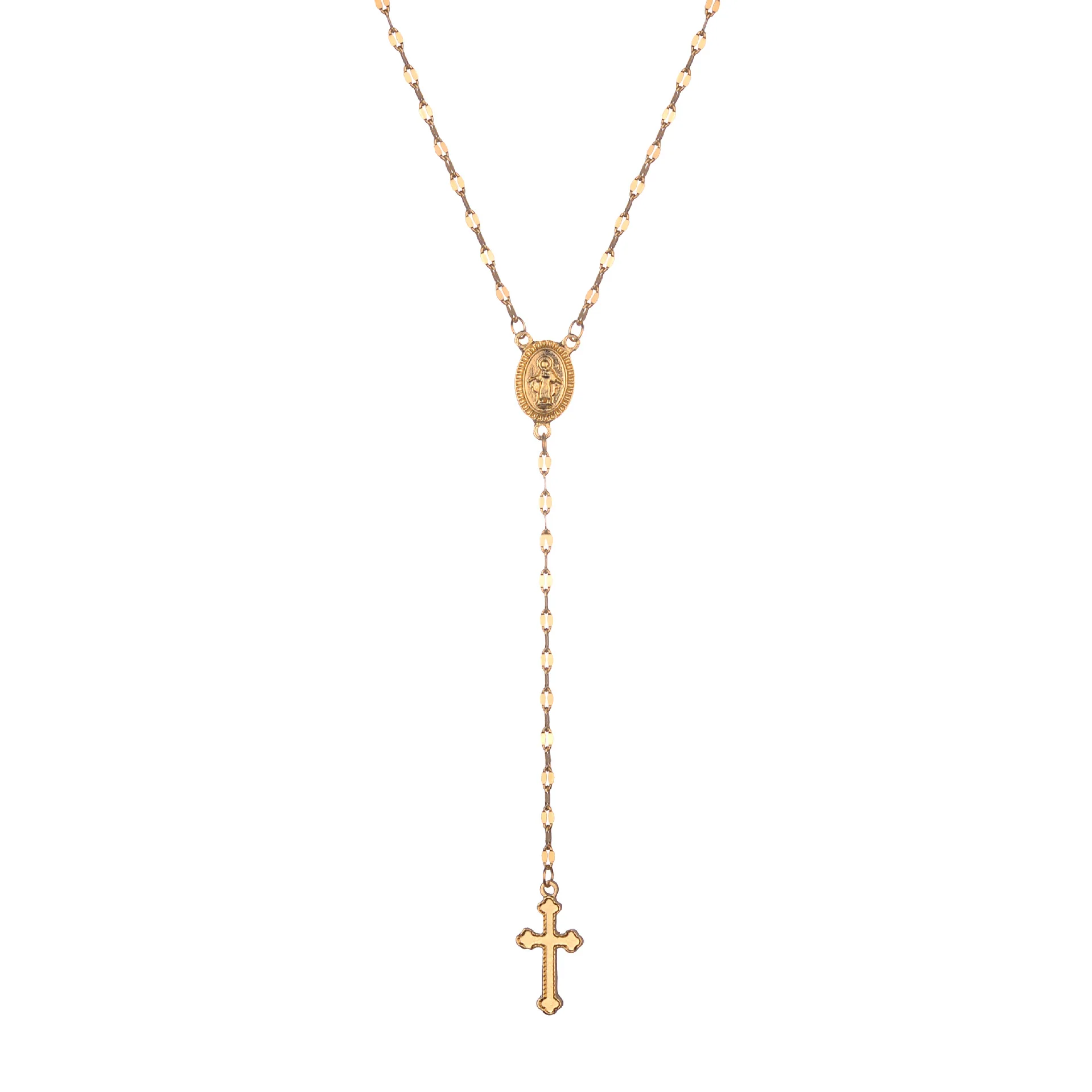 KingDeng Long Necklace Pendent Fashion Jewelry Sweater Chains Tassel Cross Personalized Gold Trendy Punk Women Cute Accessories | Украшения