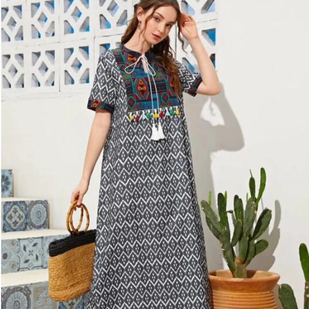 

2021 New Muslim Middle East Dubai Islamic Turk Dress Female Loose Muslim Temperament Versatile Fashion Dress Abaya Turkey