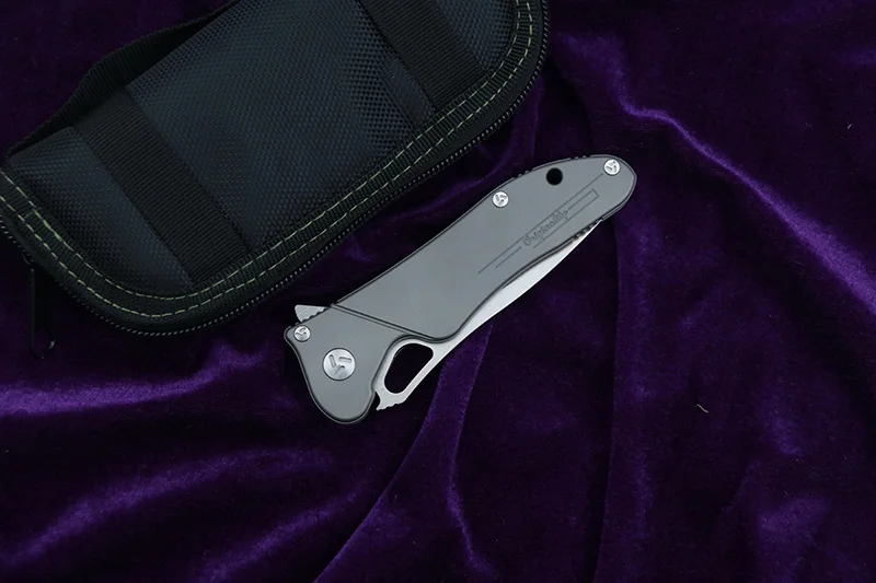 

NKAIED Maker 3 knife Original ceramic ball bearing Flipper folding knife S35vn(100%) TC4 handle camping hunting pocket knife