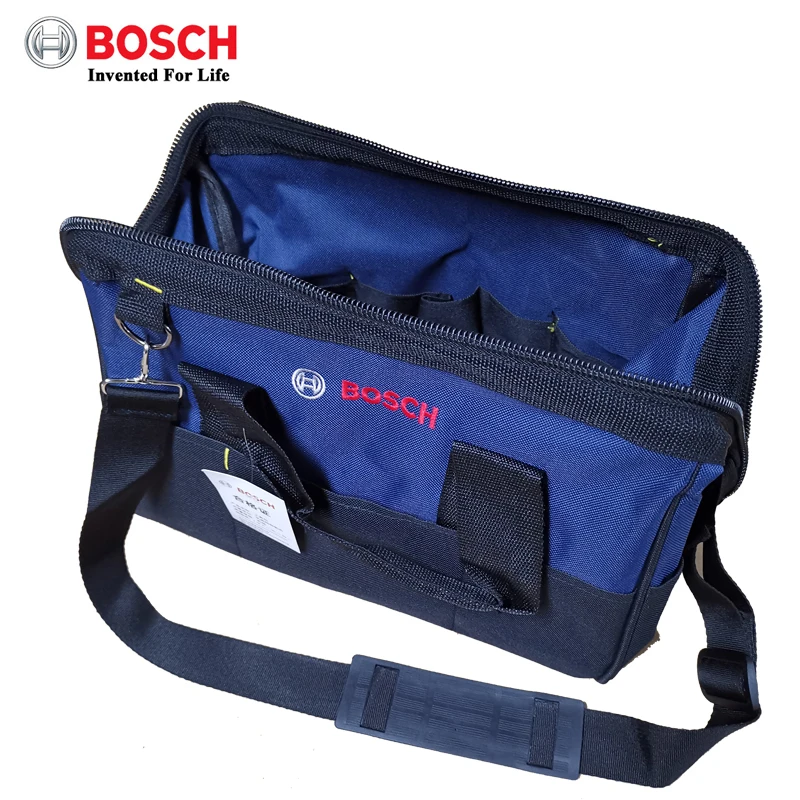 Сумка для инструментов Bosch портативная холщовая мягкая черная сумка на плечо
