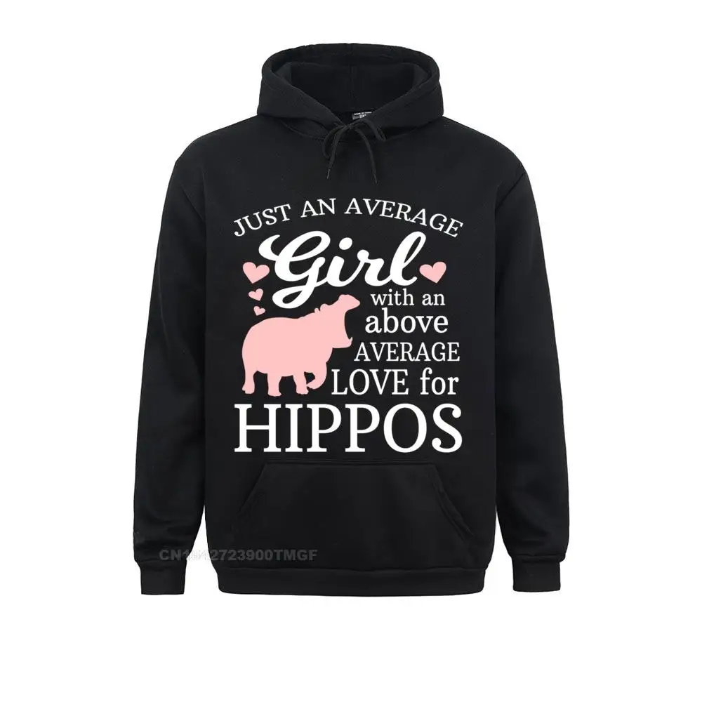 Average Girl Who Loves Hippos Hoodie Hippopotamus Hoodie Unique Long Sleeve Funny Hoodies Sportswears For Male Thanksgiving Day