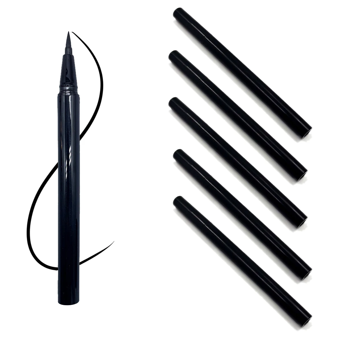 

5 шт./лот Высококачественная жидкая подводка для глаз Водостойкая Подводка для глаз 24 часа стойкая Черная Подводка для глаз карандаш для мак...