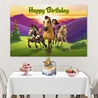 Виниловый фон для студийной фотосъемки с изображением духа, лошади, ранчо, горного неба, верховой езды