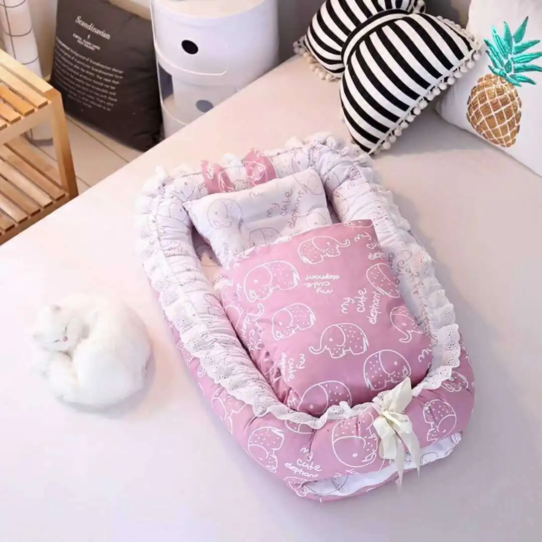 BXX025M-3pcs-set Новорожденный ребенок Портативный детская кроватка кровать защита безопасности кроватки 3 шт./компл. Стёганое одеяло для новорожденных с принтом складывающийся стирающийся матрасик BXX025 - Цвет: BXX025M-3pcs-set