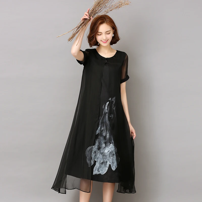 Летнее платье vestidos mujer 2020 новая женская одежда черное белое элегантное Zomer Jurk