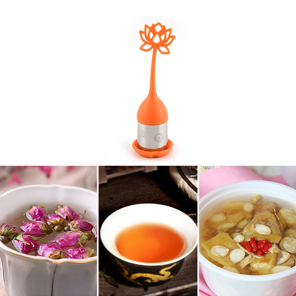 3 шт. Силиконовый Фильтр в виде листьев лотоса|Чайные ситечки| |